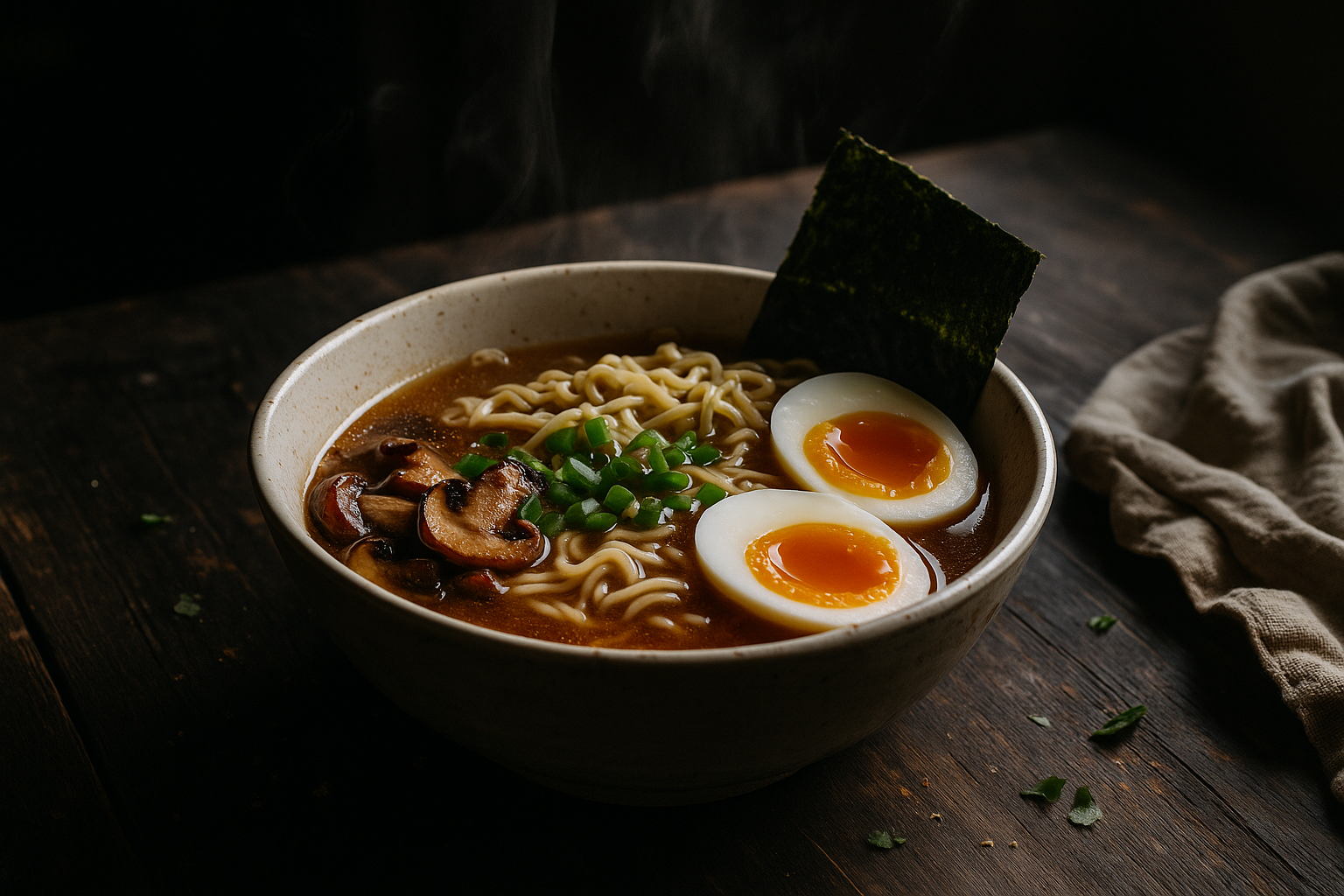 Cómo hacer ramen casero rápido en 30–45 min: caldo, huevo y toppings Post image