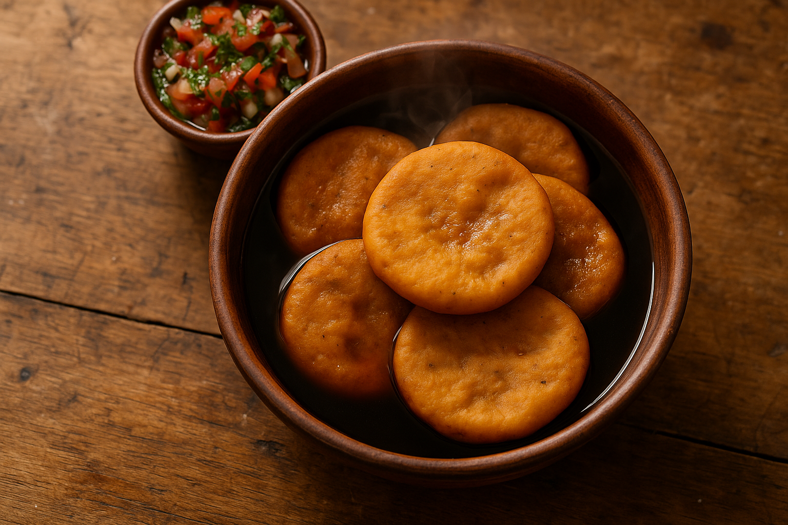 Sopaipillas pasadas en pebre: la versión atrevida y picarona Post image