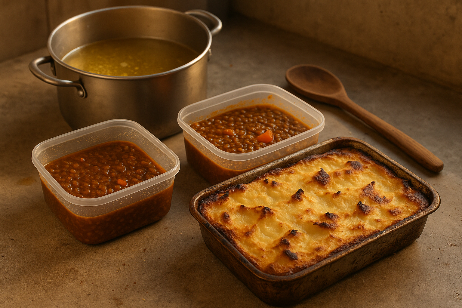 Menú semanal para el frío: 14 comidas calentitas (Chile) + lista de compras y batch cooking en 2 horas Post feature image